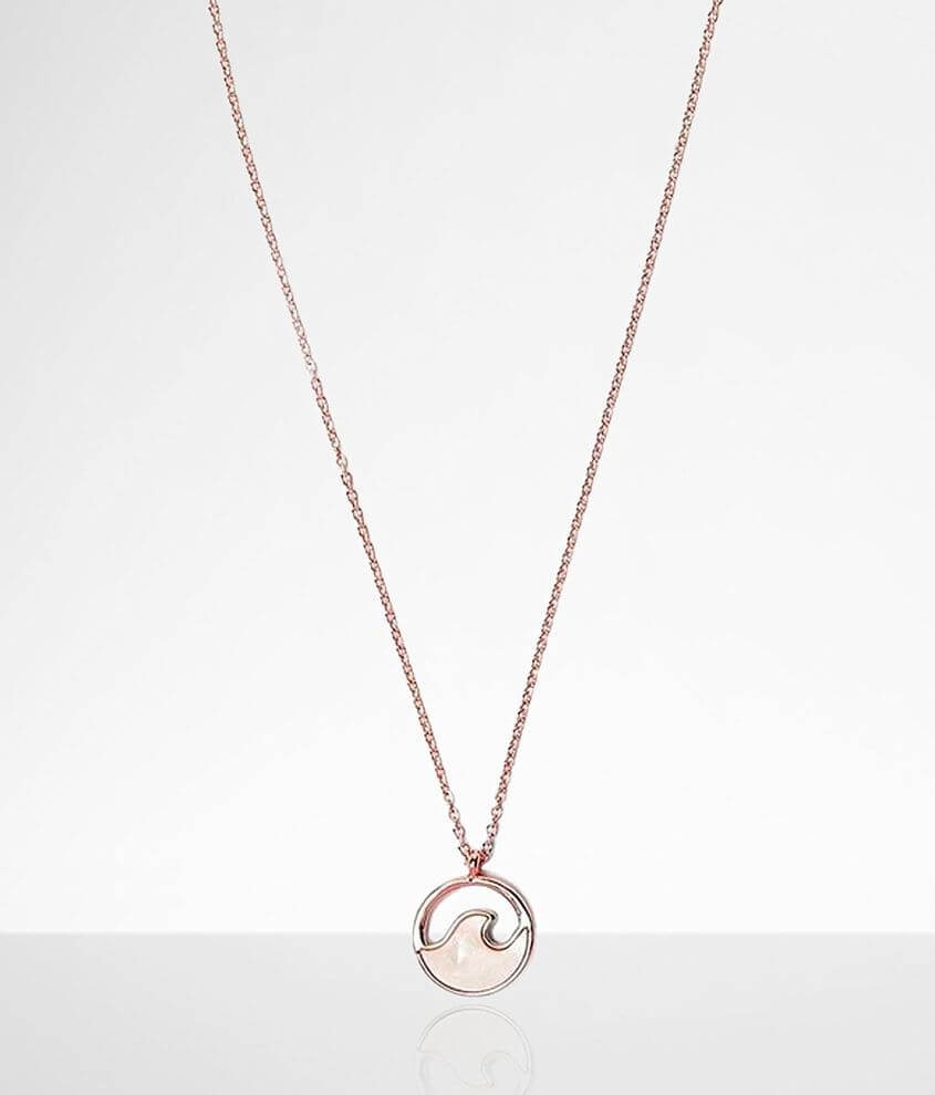 Pura Vida Stone Wave Necklace Women s Jewelry in Rose Gold Buckle