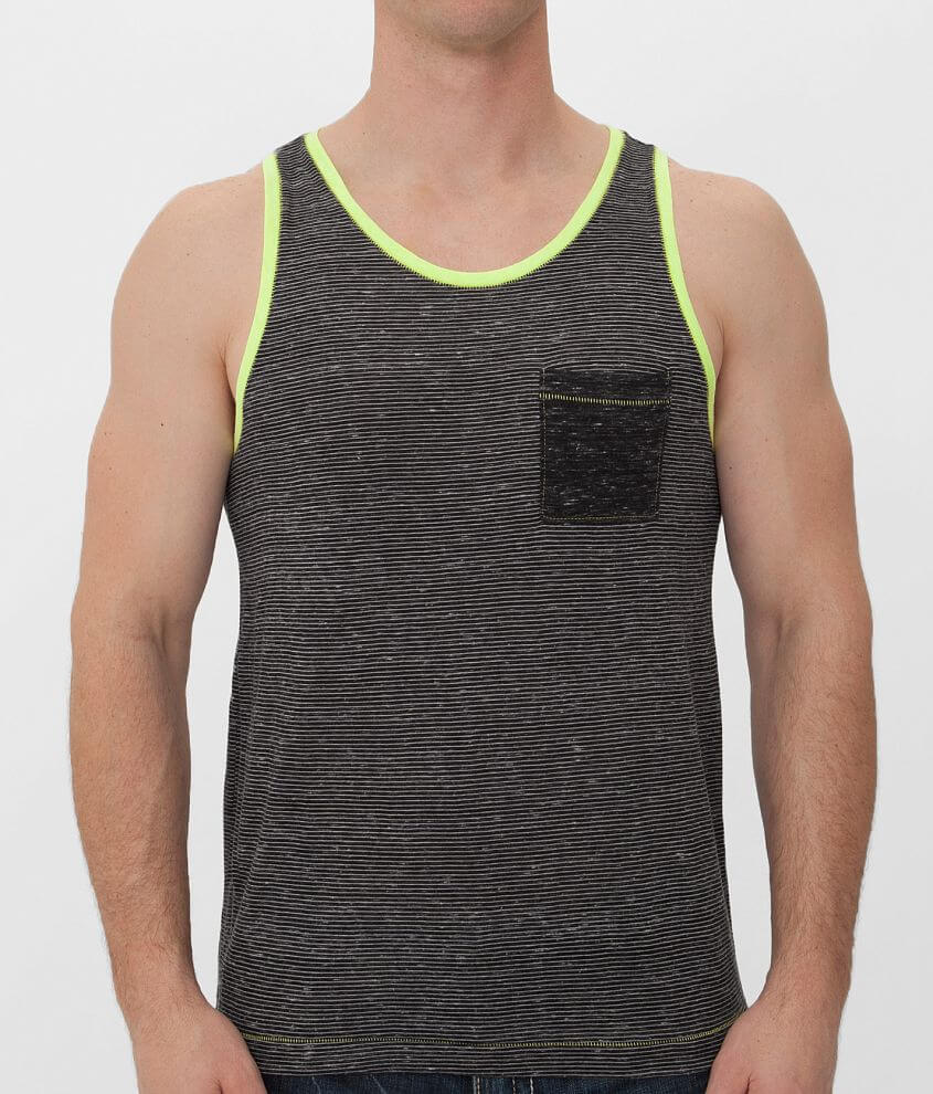 Buckle Black Restless Tank Top front view