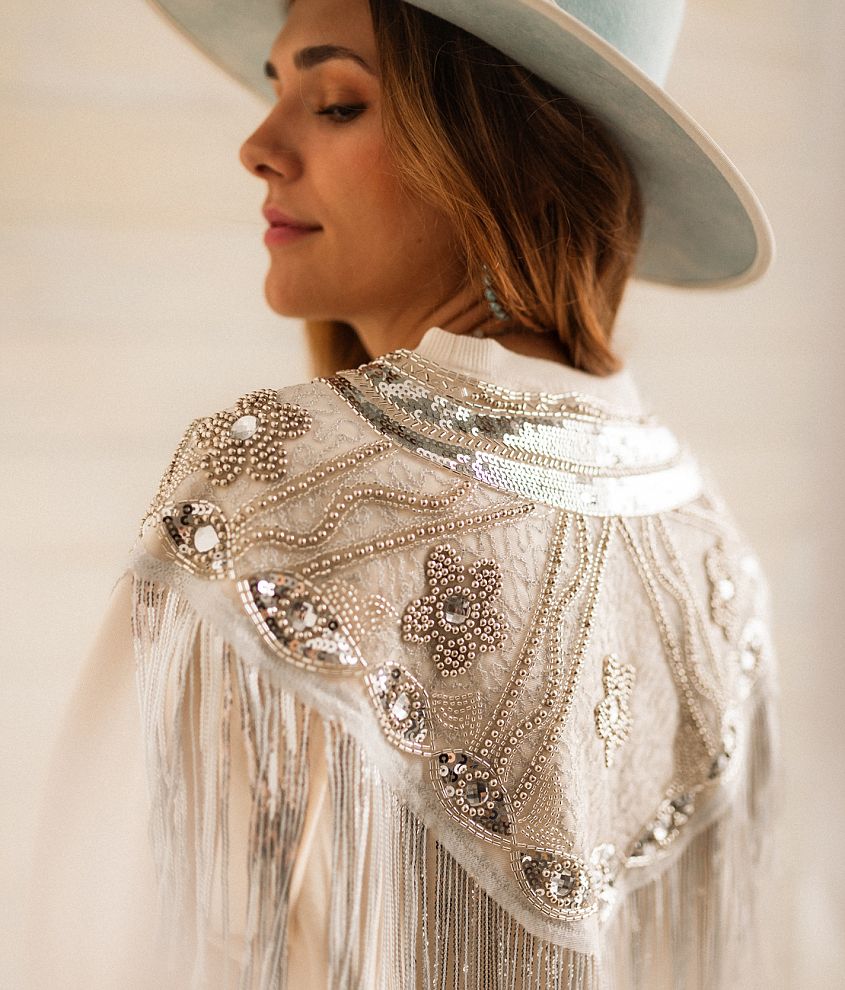 Sequin Fringe Pullover