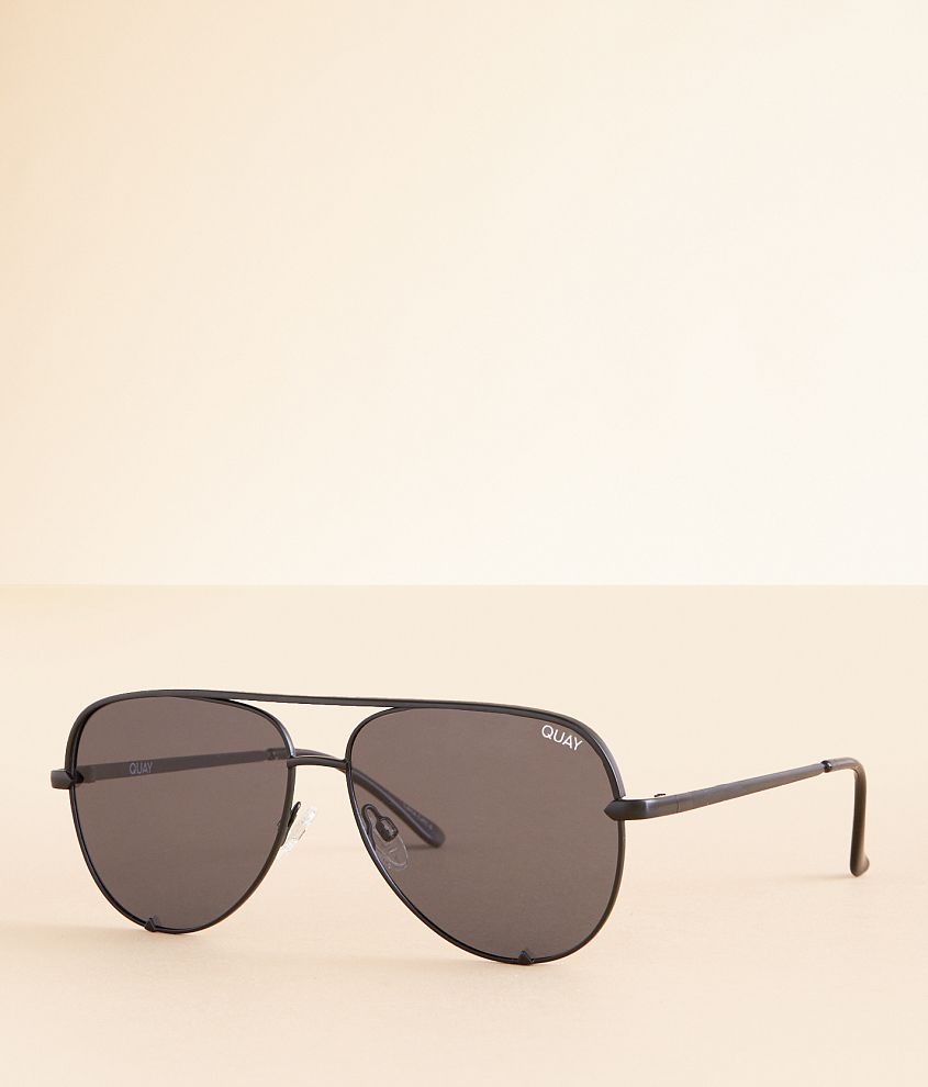 QUAY High Key Mini Aviator Polarized Sunglasses front view