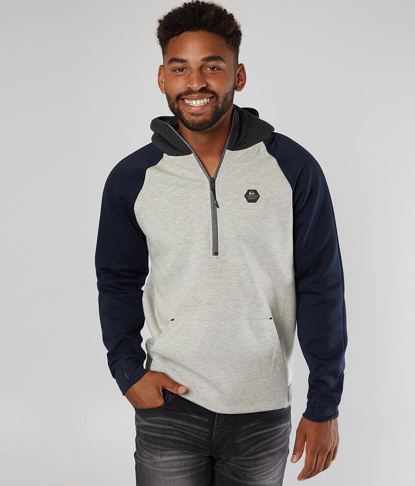 Quiksilver Adapt Hooded Sweatshirt - Men's Sweatshirts in Light Grey ...