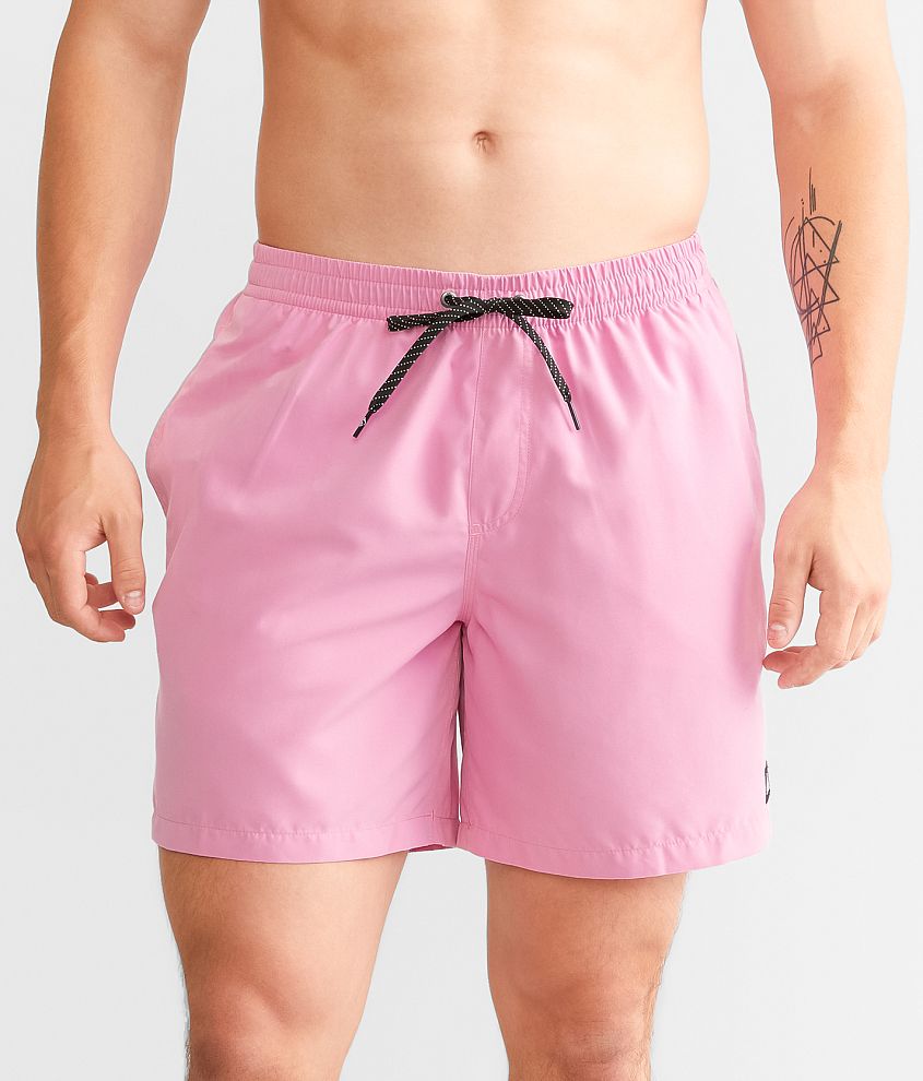 Quiksilver Everyday Volley Swim Trunks Men s Swimwear in Moonlite Mauve Buckle