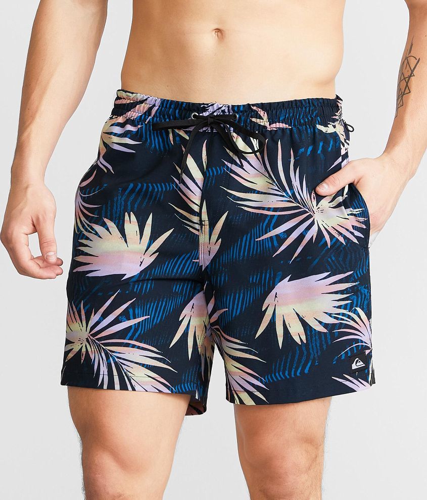 Quiksilver Surfsilk Mix Volley Stretch Swim Trunks front view