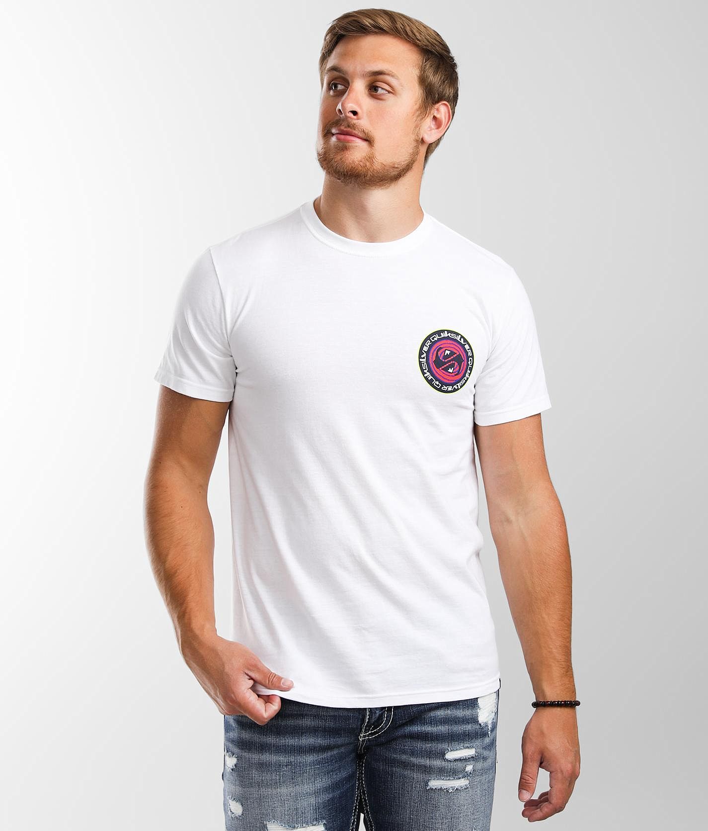 Quiksilver Circle Game T-Shirt - Men's T-Shirts in White | Buckle