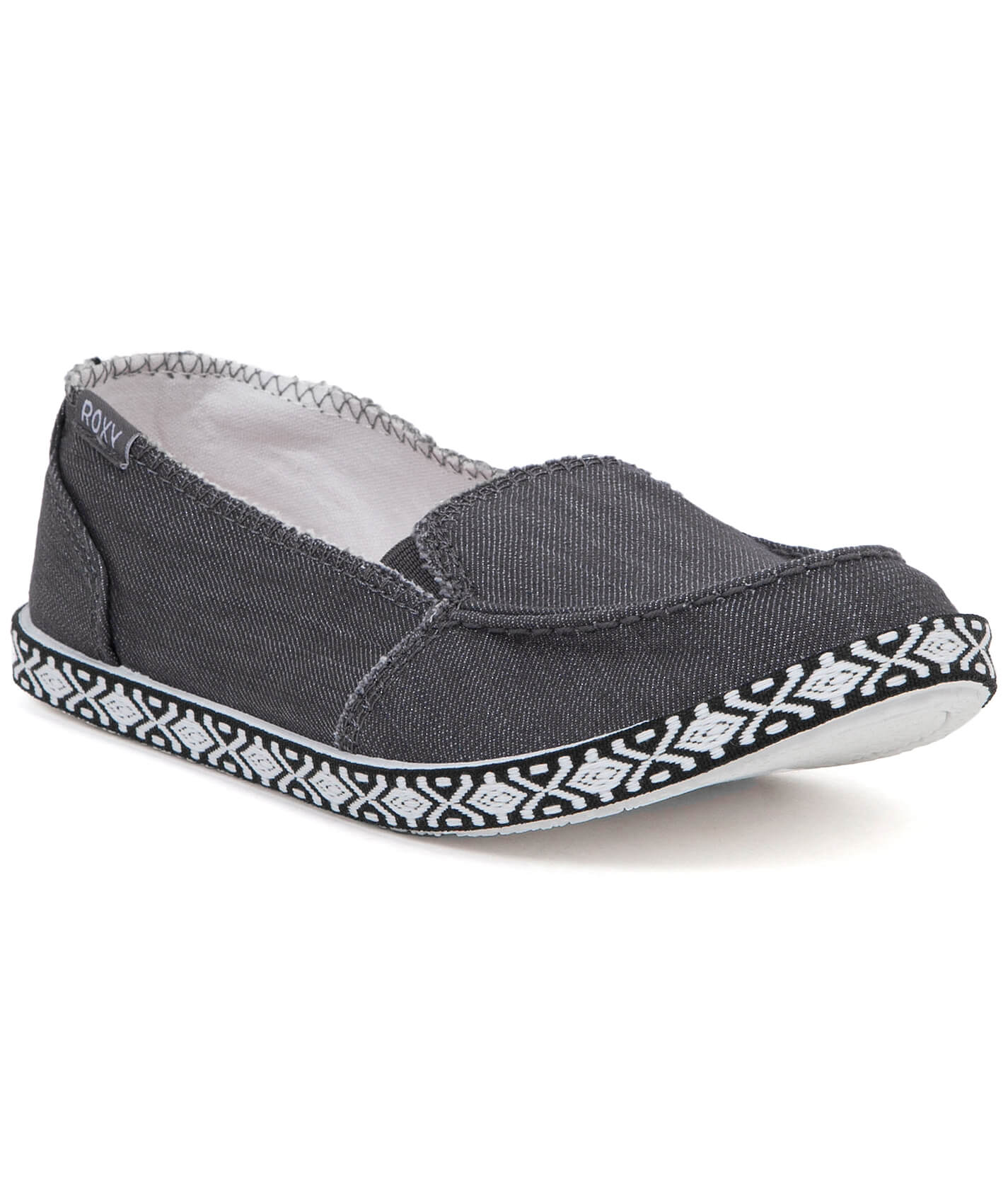 roxy canvas slip on shoes