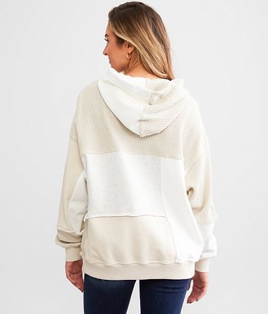 BKE Pieced Hooded Sweatshirt back view