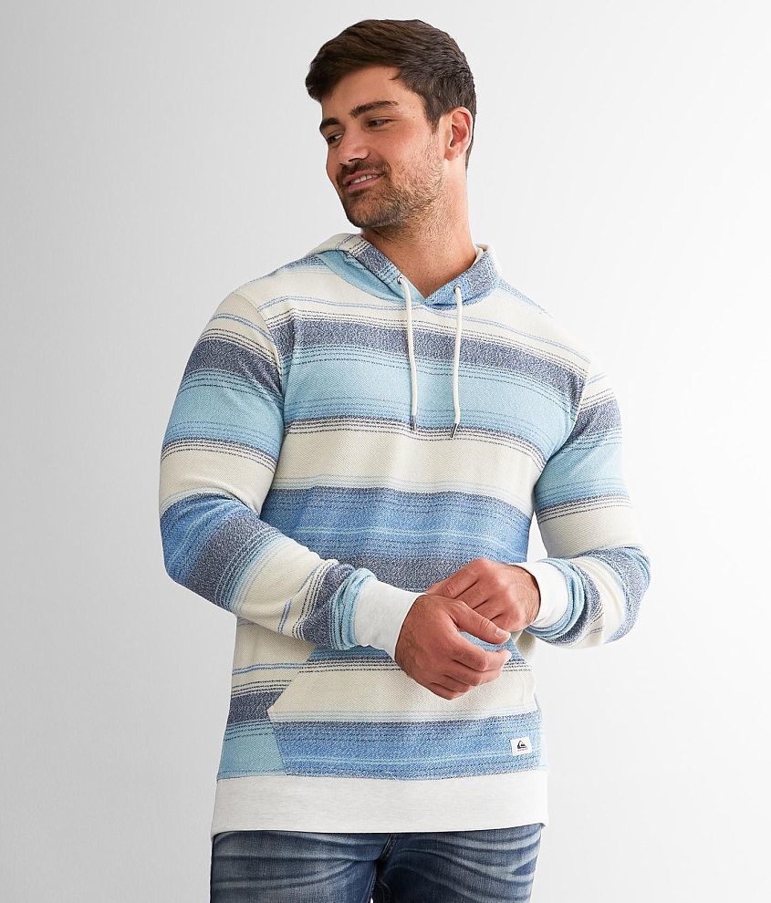 Quiksilver Great Otway Hoodie Men's Sweatshirts in Delph Blue Otway