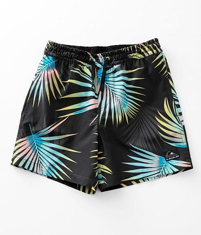 Quiksilver Boys - Oceanmade Mix Stretch Swim Trunks front view