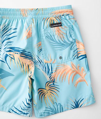 Quiksilver Boys - Re-Mix Volley Swim Trunks back pocket view