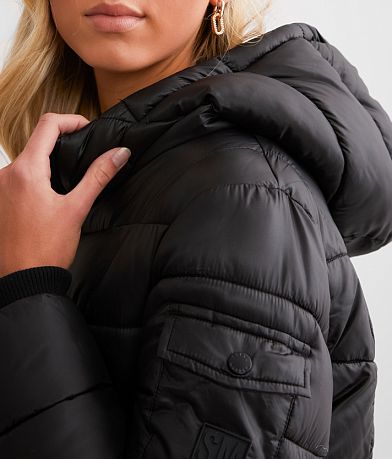 Steve Madden Faux Fur Lined Puffer Jacket misc detail 3 view