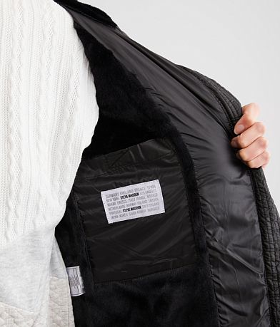 Steve Madden Faux Fur Lined Puffer Jacket misc detail 4 view