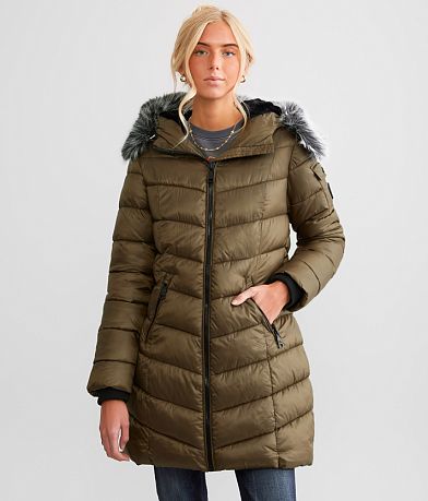 Steve Madden Faux Fur Lined Puffer Jacket FULL_RIGHT_SIDE