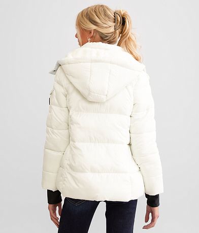 Steve Madden Fur Lined Puffer Jacket BACK