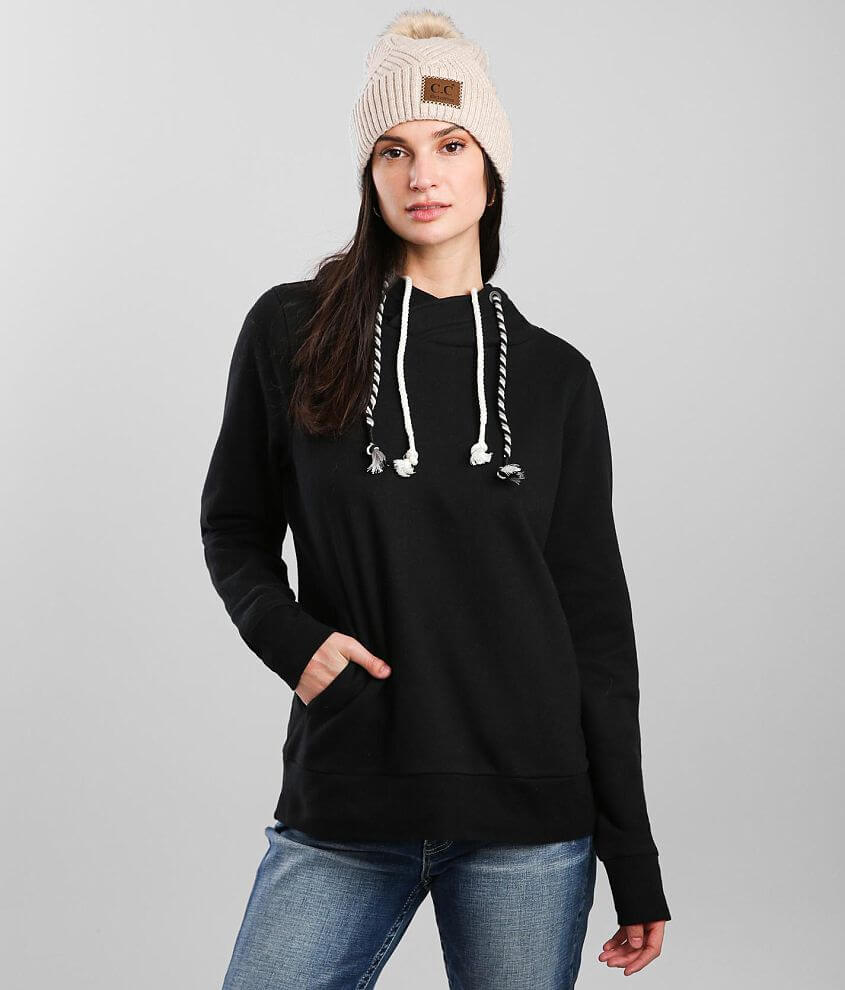 BKE Double Drawcord Hooded Sweatshirt front view