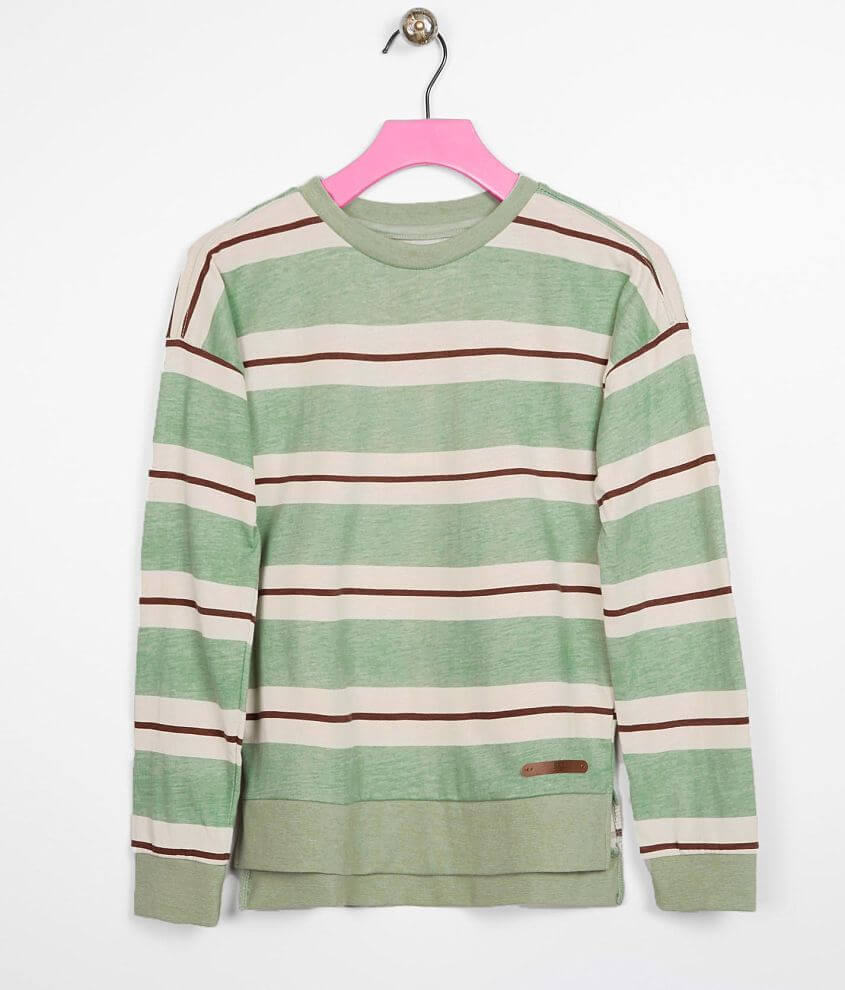 Girls - BKE Striped Lightweight Pullover front view