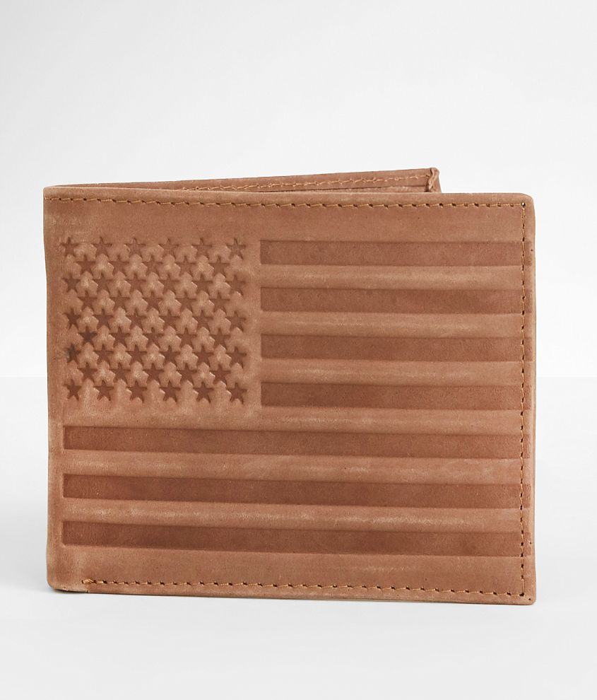 BKE Flag Leather Wallet front view