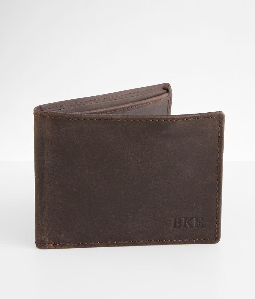 BKE Minimalist Leather Wallet front view