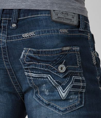Salvage Havoc Slim Straight Stretch Jean back pocket view