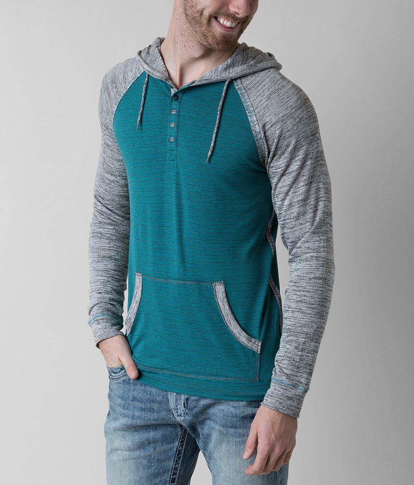 Salvage Ethath Henley Hoodie front view