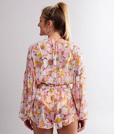 Power 2 The Flower Anita Front Tie Cropped Top BACK