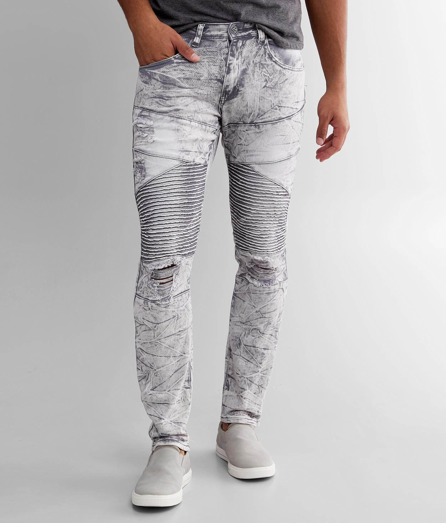 grey moto jeans