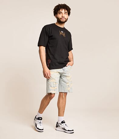 Destructed Stretch Short
