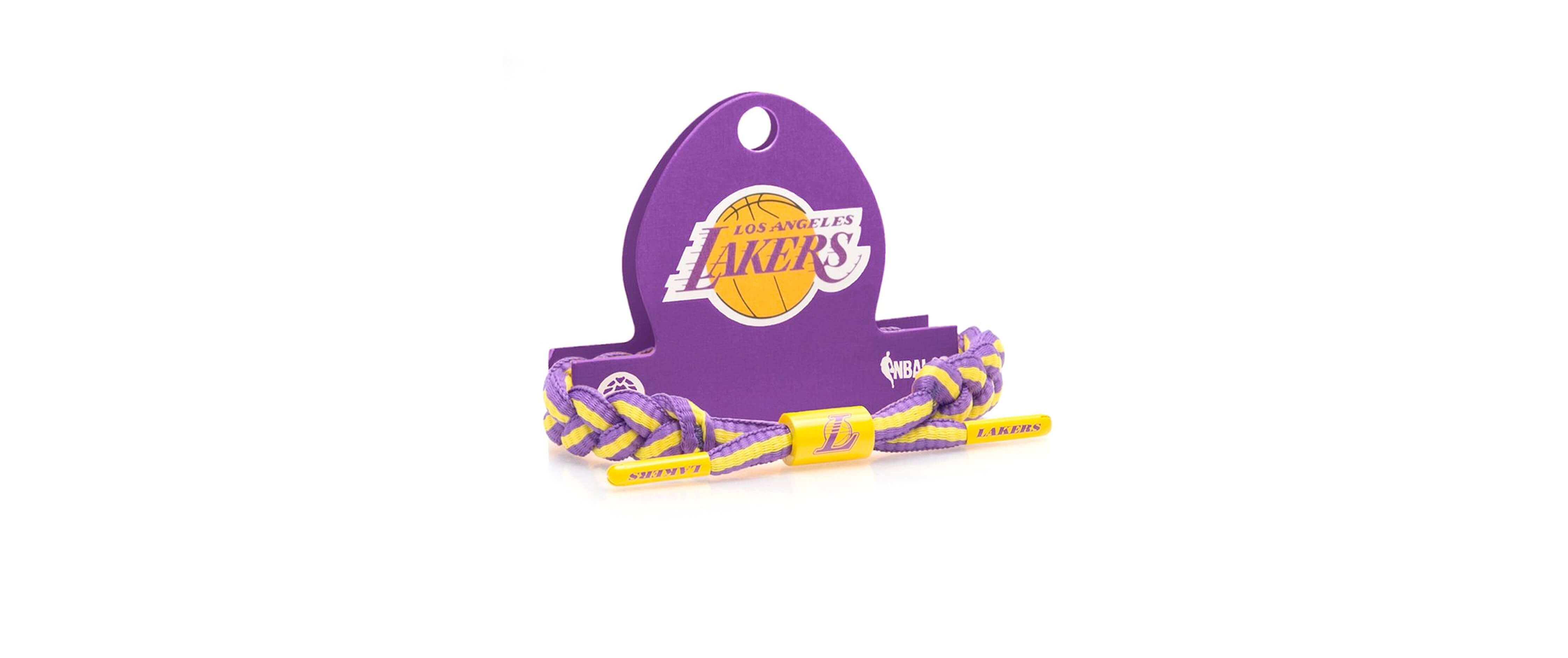 Nba Rastaclat Lakers LA Lakers Bracenet Purple Gold Upcycled