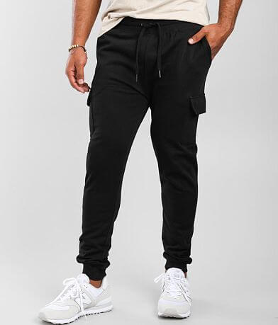 knit cargo joggers