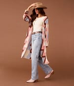Sterling & Stitch Patterned Crochet Kimono - Women's Kimonos in
