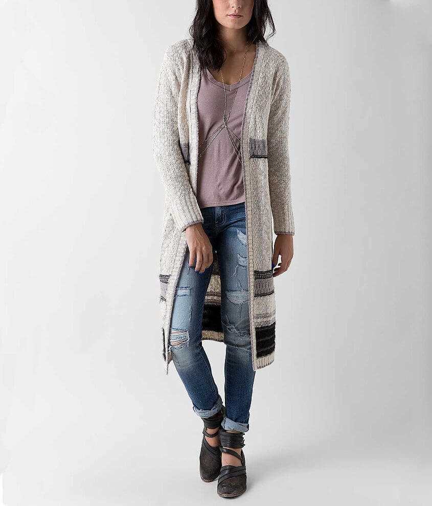 Daytrip Striped Duster Cardigan Sweater - Women's Sweaters in Natrl ...