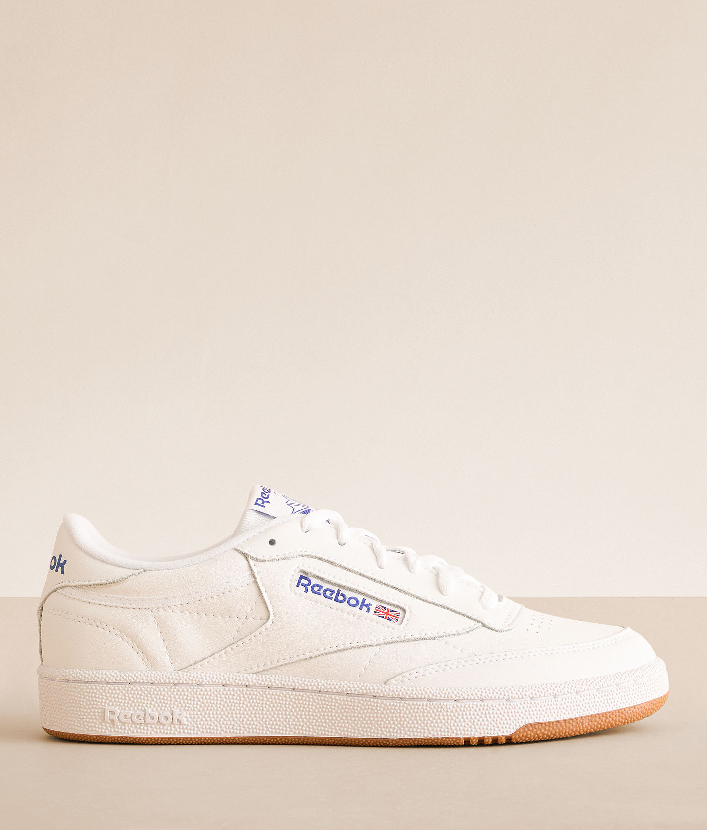 Reebok® Club C 85 Leather Sneaker - Men's Shoes in White Royal Gum