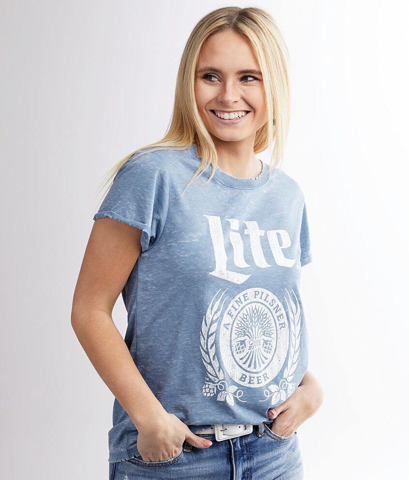 Miller Lite Blue Cotton T Shirt