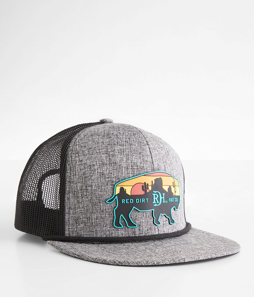 Red Dirt Hat Co. Billboard Trucker Hat Men's Hats in Heather Grey