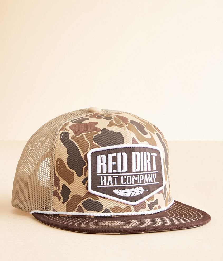 Red Dirt Hat Co. Camo Trucker Hat front view