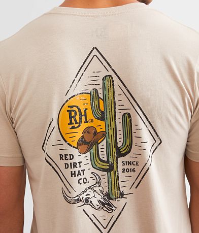 Red Dirt Hat Co. Diamond Cactus T-Shirt BACK