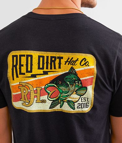 Red Dirt Hat Co. Bass Lightning T-Shirt BACK