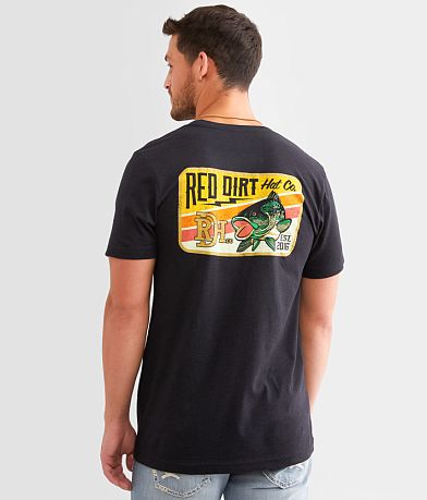Red Dirt Hat Co. Bass Lightning T-Shirt front view