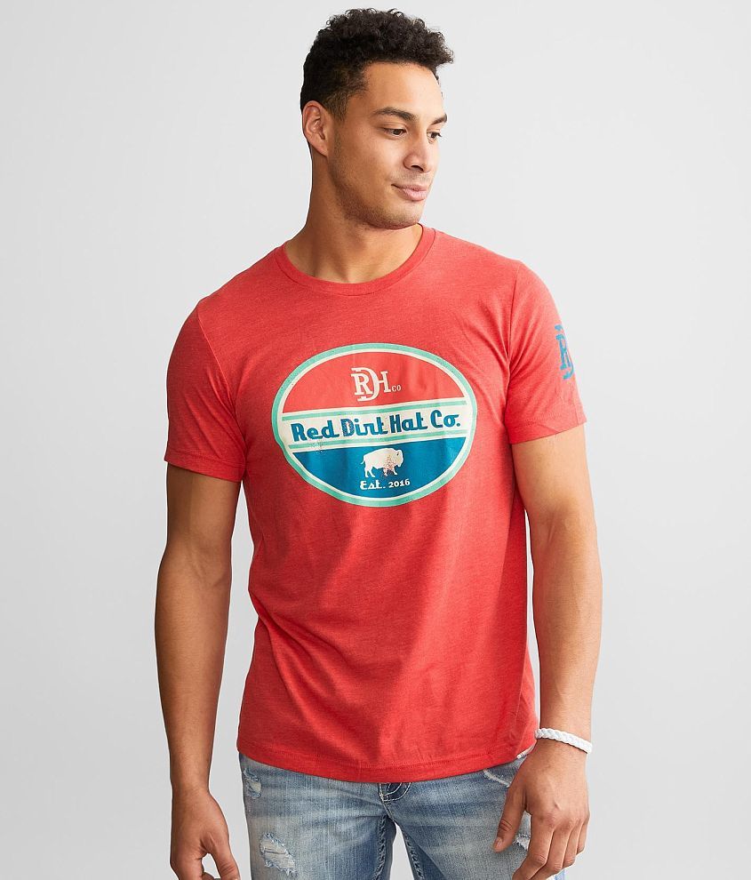 Red Dirt Hat Co. Vintage T-Shirt - Men's T-Shirts in Heather Red | Buckle