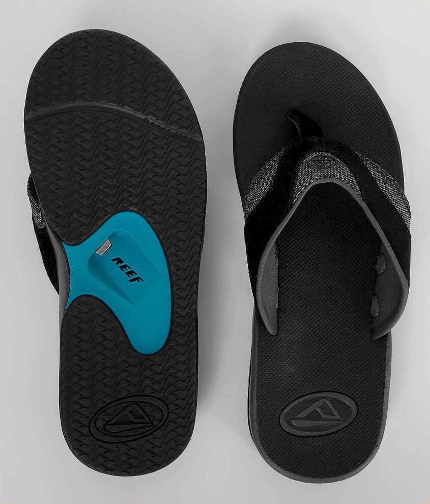 Reef Fanning TX Flip - Men's Shoes in Dark Grey Black | Buckle