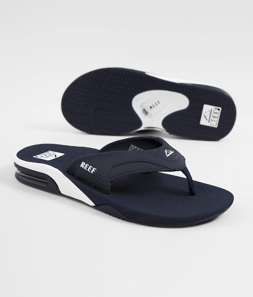 Reef Fanning Flip Men s Shoes in Navy White Buckle