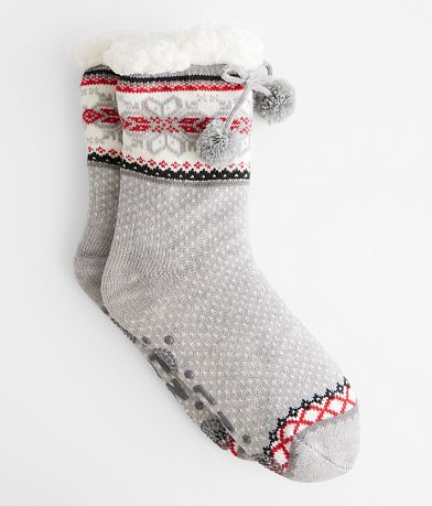 Muk Luks Cabin Slipper Socks front view