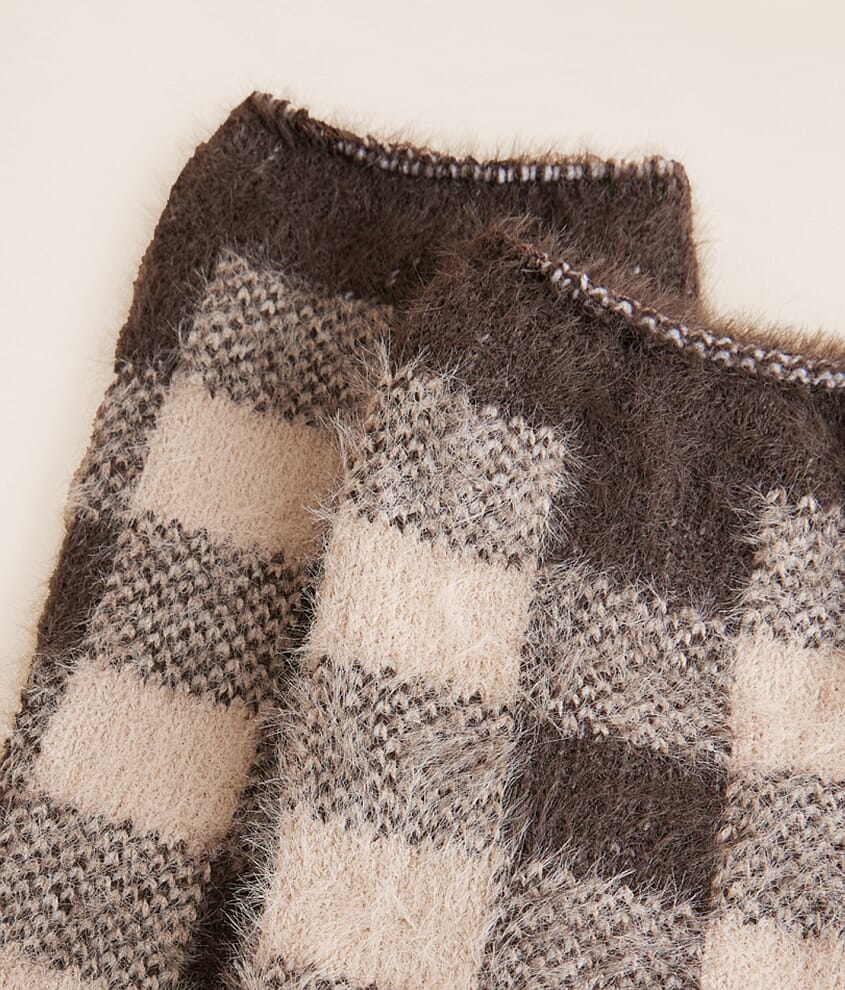 Eyelash Checkered Socks