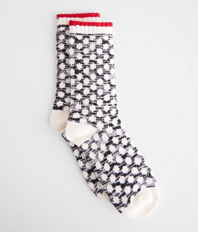 Muk Luks BKE Honeycomb Crew Socks front view