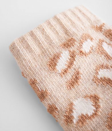Muk Luks BKE Leopard Cozy Boot Socks MISC_DETAIL_1