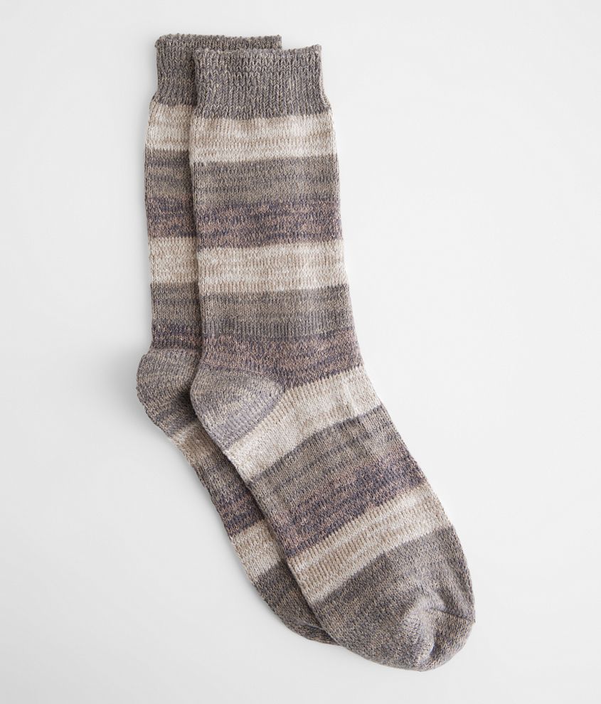 BKE Muk Luks Striped Boot Socks front view