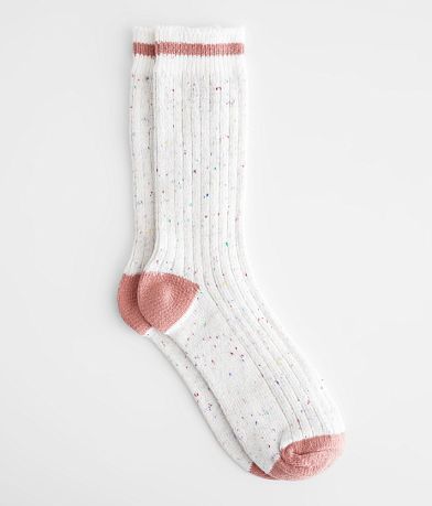 Muk Luks BKE Nubby Ribbed Socks front view
