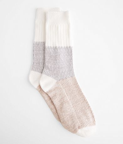 Muk Luks BKE Color Block Socks front view