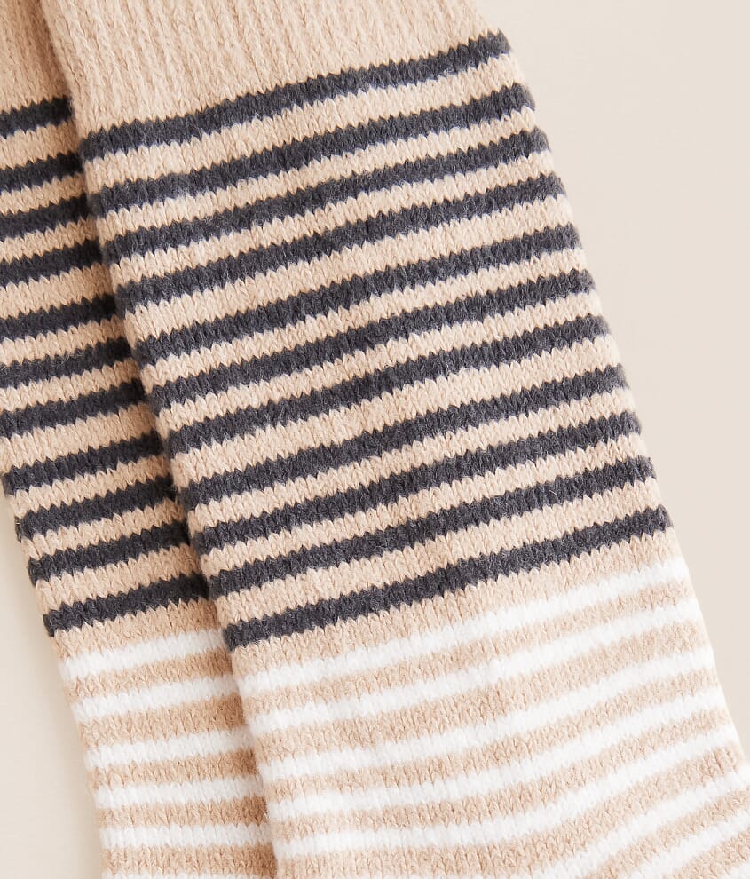 Striped Chenille Socks