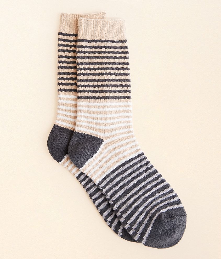 BKE Striped Chenille Socks front view
