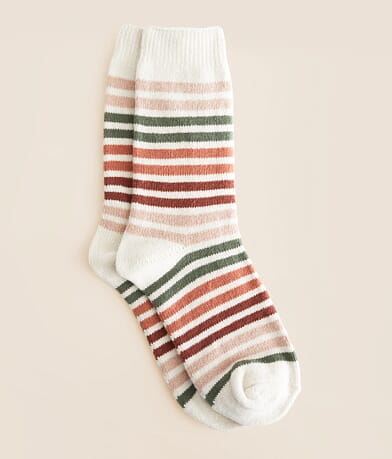 BKE x Muk Luks Striped Socks front view